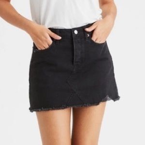 Black American Eagle Denim Skirt